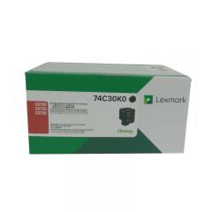 利盟（Lexmark）74C30K0黑色粉盒3000页 适用于CS720DE/CS725DE