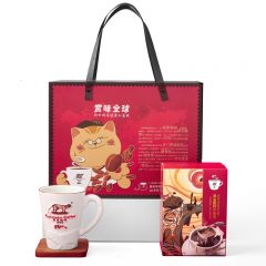 野鼬咖啡 猫屎咖啡连锁佑晨光 曼特宁心语礼盒 挂耳咖啡手冲滤挂黑咖啡粉精品送礼套装礼盒节日礼物  10g*7包*1盒+马克杯