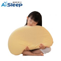 睡眠博士（AiSleep）儿童枕婴幼儿枕A类可机洗烘干暴晒透气硅胶枕芯5-9岁60*35*6cm米黄色