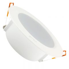 雷士（NVC） LED全塑筒灯 NLED9206 15W 3000K暖白 灯体颜色半光白 1包4支