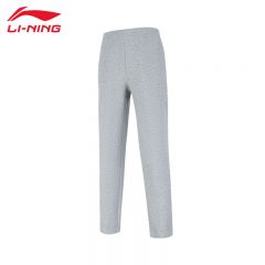 李宁（LI-NING） 舒适保暖女款卫裤AKLU982-2花灰XL