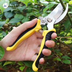 九千谷 修枝剪刀园艺剪刀 园林果树剪枝园艺工具修枝剪省力剪子盆栽花卉修剪树枝剪粗枝 黄黑色4115