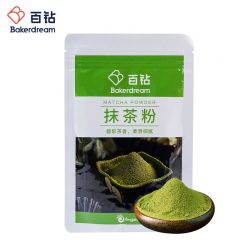 百钻 抹茶粉80g 食用绿茶粉甜品慕斯蛋糕提拉米苏材料奶茶店烘焙原料