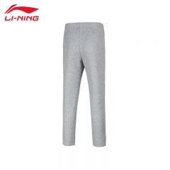 李宁（LI-NING） AKLTB41-2舒适保暖卫裤男子健身系列新款运动裤直筒裤花灰S