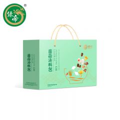 绿帝（GREEN KING） 菇汤料包400g 菌菇汤料包礼盒山珍干货煲汤食材羊肚菌姬松茸 礼盒