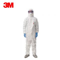 3M 4515工业防尘服 带帽连体弹性透气 白色XL码 1件装