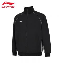 李宁（LI-NING） 防风保暖中性款运动风衣AFDUB61-3黑色XS