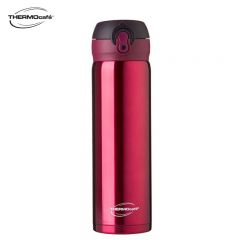膳魔师（THERMOS） 凯菲保温杯304不锈钢杯弹跳杯便携车载杯CSYT-500 酒红