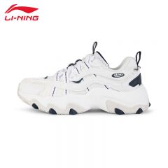 李宁（LI-NING） AGCV400-1猫爪舒适透气女款经典休闲鞋标准白35