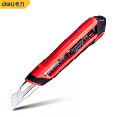 得力（deli） 18mm美工刀壁纸刀裁纸刀地毯刀快递开箱刀 塑柄包胶自锁SK2 DL018G