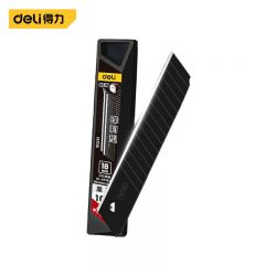 得力（deli） DL-DP184H 锋利型黑刃美工刀片 10片/盒 18mm*0.45mm 10盒装