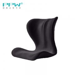 PPW 腰靠花瓣坐垫办公室呵护椅子垫腰背靠垫美臀塑形座椅垫星耀黑222101P0108MB1
