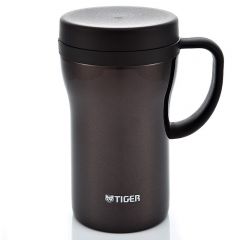 虎牌（TIGER） 保温杯不锈钢真空办公杯男女时尚泡茶水杯子 CWN-A48C 480ML 咖啡色TV
