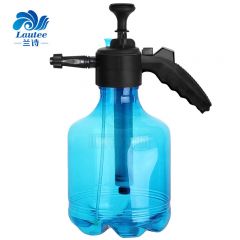 兰诗（LAUTEE） 气压式带阀喷雾壶 喷水壶清洁喷壶 3L 蓝色 L-701