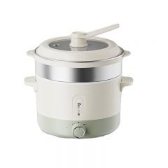 小熊（Bear） 电煮锅 泡面火锅宿舍小电锅 多功能多用途电热锅 2.5L蒸煮一体蒸笼电蒸锅 DRG-Q25V1