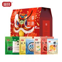 富昌 万事如意菌菇伴手礼盒1308g 山珍食用菌菇大礼包