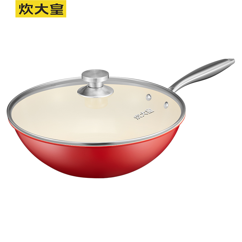炊大皇（COOKER KING） 喜炊不粘炒锅 少油烟多功能炒菜锅32cm 电磁炉明火通用 DY62413