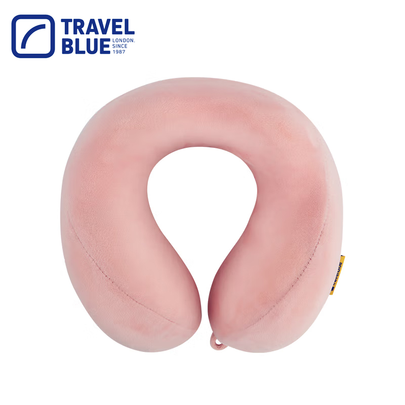 蓝旅（TRAVEL BLUE） 212记忆棉u型枕汽车高铁飞机旅行护颈枕宁静颈枕粉色