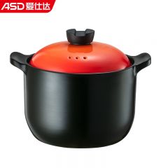 爱仕达（ASD） 砂锅陶瓷煲6L天然陶瓷砂锅炖汤石锅陶瓷煲新陶中药锅6.0L高汤煲红色RXC60B3Q一个