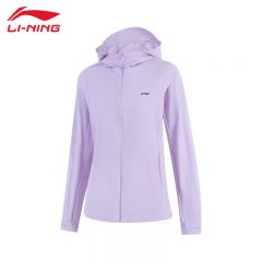 李宁（LI-NING） AFDV980-2女士针织外套舒适透气女风衣上衣暮光紫3XL码