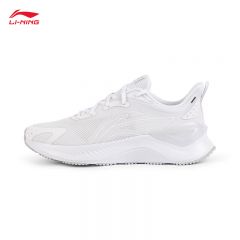李宁（LI-NING） ARHV021-3男士越影舒适透气缓震保护跑鞋运动鞋旅游鞋标准白45码