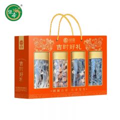 绿帝（GREEN KING） 山珍干货食用菌云耳羊肚菌姬松茸鹿茸菇火锅炖汤煲汤食材 吉时好礼菌菇干货礼盒220g
