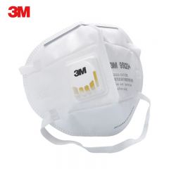 3M 9502V+口罩头戴折叠式带呼吸阀 口罩