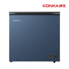 康佳（KONKA） BD/BC-211DTGLPX青釉蓝全彩玻璃门211升冷柜一级能效