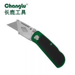 长鹿  折叠型 勾刀折叠美工刀多功能梯形刀片工业用加厚大鹰钩刀刀架工具电工刀