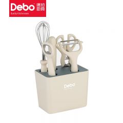 德铂（Debo） 康威刀具水果刀打蛋器剪刀开瓶器削皮刀家用厨房工具套装DEP-866一套