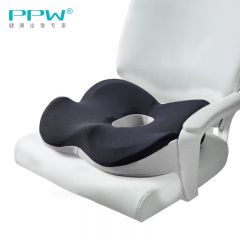PPW 分区坐垫办公室椅子垫久坐神器竹炭款珐琅黑200701P1500LB1