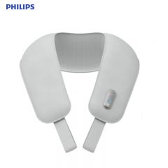 飞利浦（PHILIPS） PPM3201NGY/93颈部颈椎按摩器 按摩披肩 6挡力度U型腰部背部肩颈一体捶背器