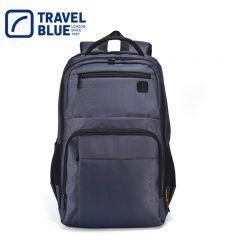 蓝旅（TRAVEL BLUE） 3021名望系列双肩电脑包男士大容量商务出差多隔层旅行包16英寸笔记本背包灰色