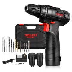 德力西（DELIXI） 多功能12V家用电钻锂电池充电器20V手持电动螺丝刀Soumiety 20V双速一电一充(DED-D21)