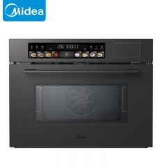 美的（Midea） 嵌入式微蒸烤炸四合一嵌入式蒸烤箱APP智控彩屏搪瓷不沾蒸汽清洁BG50T1W家用空气炸