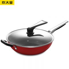炊大皇（COOKER KING） 316不锈钢不粘平底炒锅可用钢铲炉灶通用316L婚庆专供 BZ50786 32cm