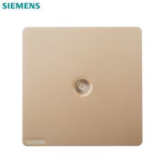 西门子（SIEMENS） 5UH26313NC03 一位电视插座 皓彩系列 日曜金一位TV插座抽口