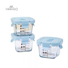 英氏（YEEHOO） FS05B-PP盖玻璃辅食盒青绿140mL