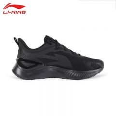 李宁（LI-NING） ARHV022-1女士缓震保护跑鞋越影舒适透气运动鞋休闲鞋黑色40码