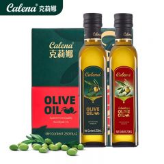 克莉娜 中式烹饪炒菜健身餐西班牙原油进口 橄榄油纯正250ml+特级250ml 礼盒