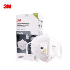 3M KN95防护口罩 防飞沫防尘防雾霾 透气 9551V耳戴式带阀 25个/盒