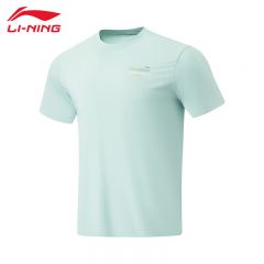 李宁（LI-NING） ATSU065-4男士舒适透气短袖T恤羽纱绿XL码