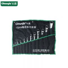 长鹿 CL.403412 碳钢镜面梅花扳手组套12PCS /套