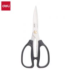 得力（deli） DL2613 195mm不锈钢强力剪刀家用强力剪刀不锈钢多功能厨房剪民用剪手动工具