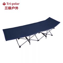 三极户外（Tri-Polar） TP1108户外便携折叠床户外野战单人行军床藏青色190*71*36cm