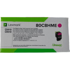 利盟（Lexmark）80C8HME 红色粉盒 适用 CX410de CX510de/dhe（约3000页）