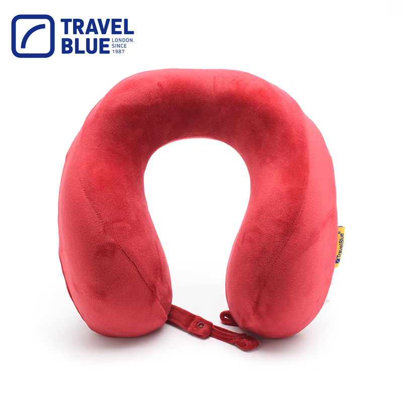 蓝旅（TRAVEL BLUE） 212记忆棉u型枕汽车高铁飞机旅行护颈枕宁静颈枕红色