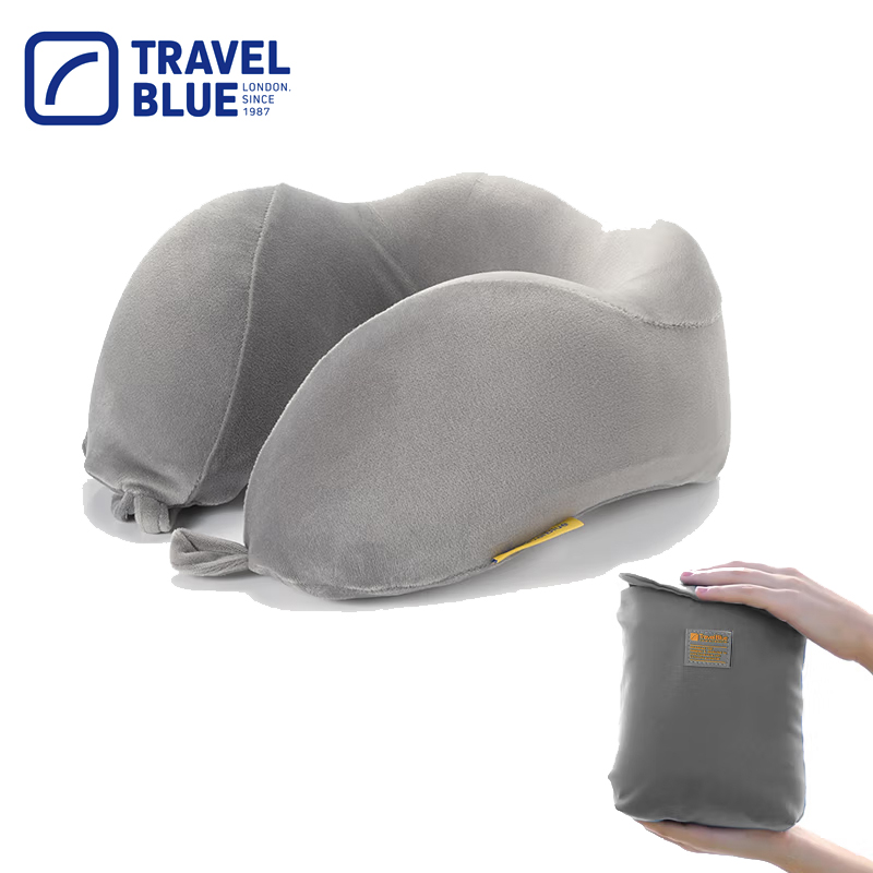 蓝旅（TRAVEL BLUE） 212记忆棉u型枕汽车高铁飞机旅行护颈枕宁静颈枕灰色