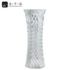 九千谷 花瓶玻璃富贵竹花瓶 插花客厅桌面摆件花瓶水培植物杆状百合鲜花透明玻璃瓶 款式随机发8672