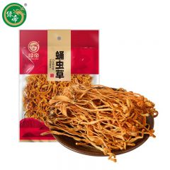 绿帝 虫草花食用菌孢子头大煲汤食材 蛹虫草138g